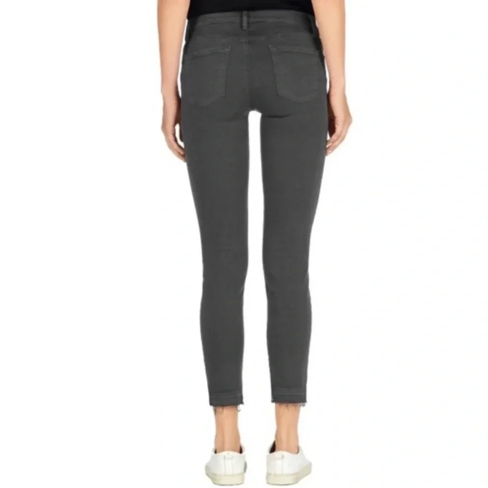 J Brand Demented Grey Distressed Stretch Jeans - Picture 3 of 6